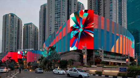 印尼Mall Taman Anggrek的LED顯示屏