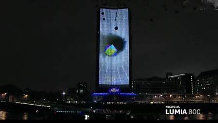 lumia 800墻體投影