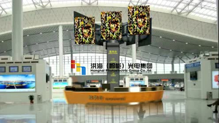 鄭州高鐵站魔方柱LED顯示屏