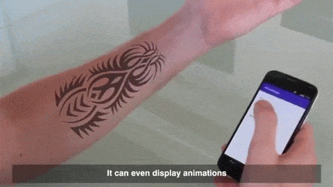 皮膚注入墨水后可當(dāng)顯示屏！ 1.gif