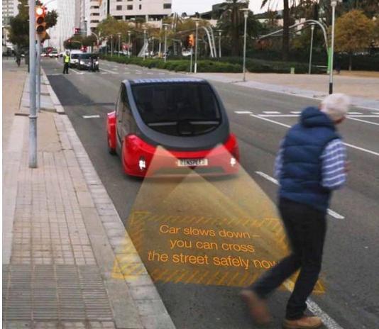 車頭燈變投影儀 歐司朗Multi-LED模塊現(xiàn)身概念車.jpg