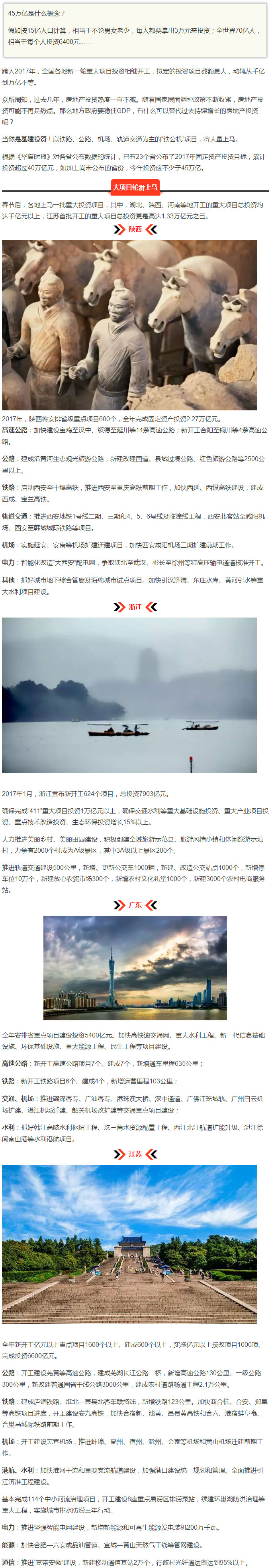 45萬億！2017年各省重大工程項目大盤點！.jpg