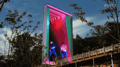 韓國公園內*現超強裸眼3D互動裝置 1.gif
