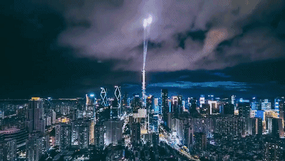 深圳40周年“燈光秀”刷爆朋友圈 1.gif